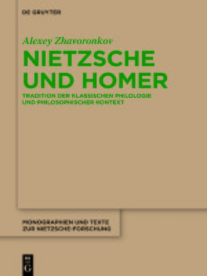 cover image of Nietzsche und Homer